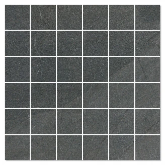 Mosaik Klinker Duostone Mörkgrå Matt 30x30 (5x5) cm